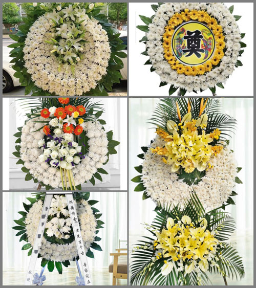 四川成都大邑县鹤鸣乡孝村村花圈速递